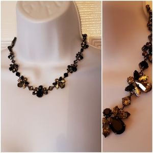 Rhinestone angel necklace